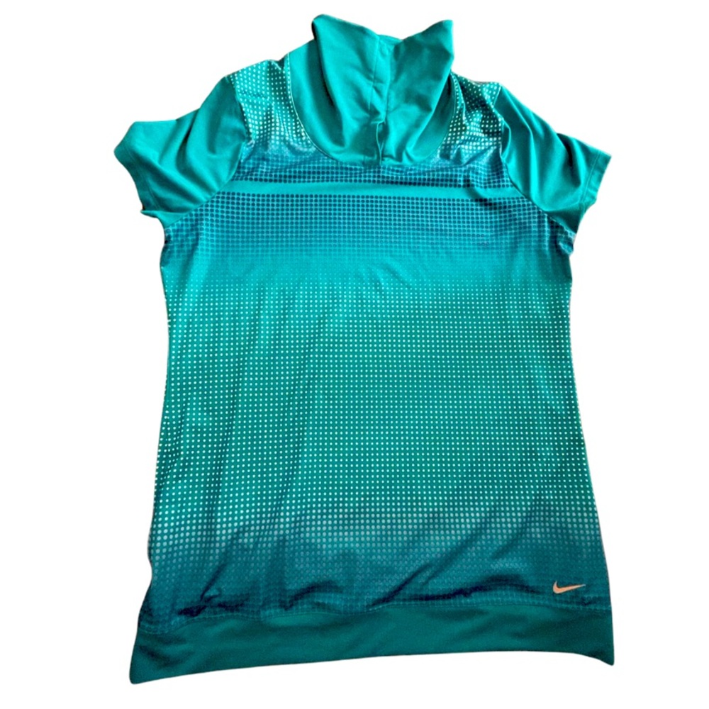 NIKE Dri-Fit Golf Shirt: Women’s Short Sleeve Snap Collar: Medium